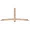 Ekena Millwork Bellingham Smooth Timber Gable Bracket, Douglas Fir, 96"W x 44"H x 5 1/2"D x 5 1/2"F, 11/12 Pitch GBW096X44X0606BEL00SDF - alternate 1